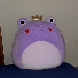 Large Purple Frog with Crown Squishmallow (Francine)